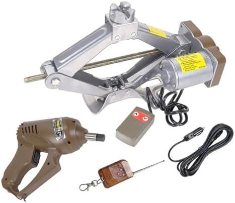 Gato eléctrico portátil 12V para cambio de neumáticos emergencia 2T