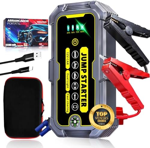 Arrancador de batería super rápido 5000A para motores gasolina y diésel