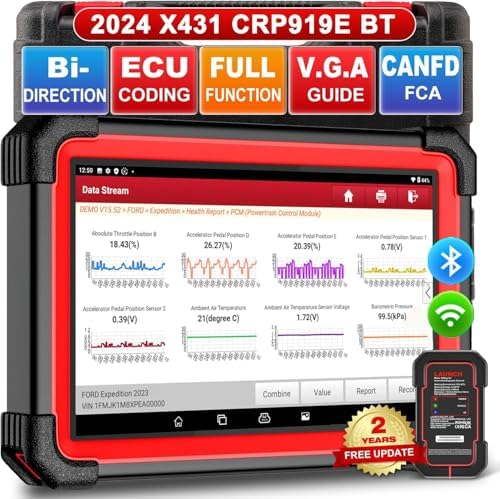 Dispositivo diagnóstico OBD2 LAUNCH CRP919EBT con control bidireccional y codificación ECU