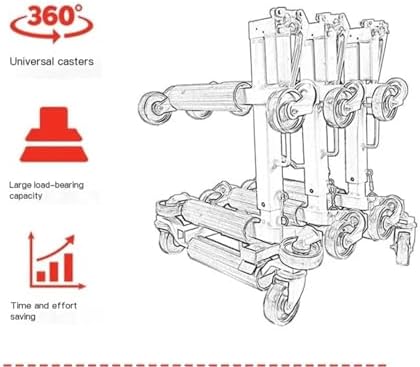 Transportador hidráulico manual portátil para movimiento de vehículos y remolque