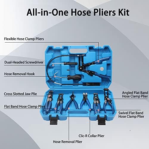 CCLIFE 11 Piezas Pinzas para Mangueras