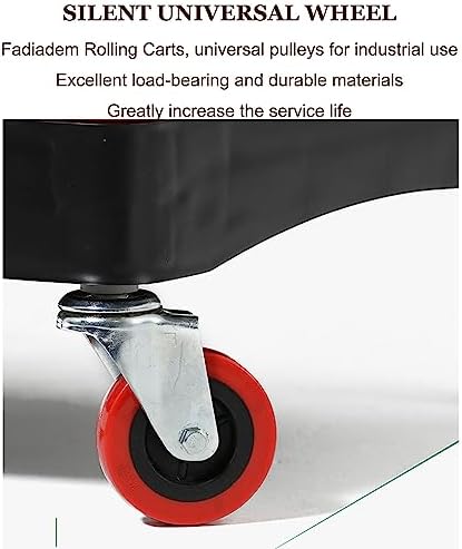 Carrito utilitario 3 estantes para detalles mecánicos y lavado vehicular