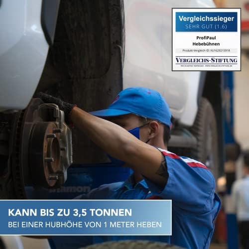 Plataforma elevadora de tijera para taller con capacidad de 3.5 toneladas