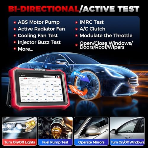 Aparato diagnóstico OBD2 con control bidireccional resets y codificación ECU